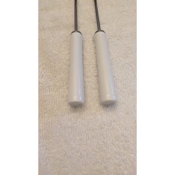 Pampered Chef Accessory Forks (2) with white base, 1970, New with box - Picture 5 of 6
